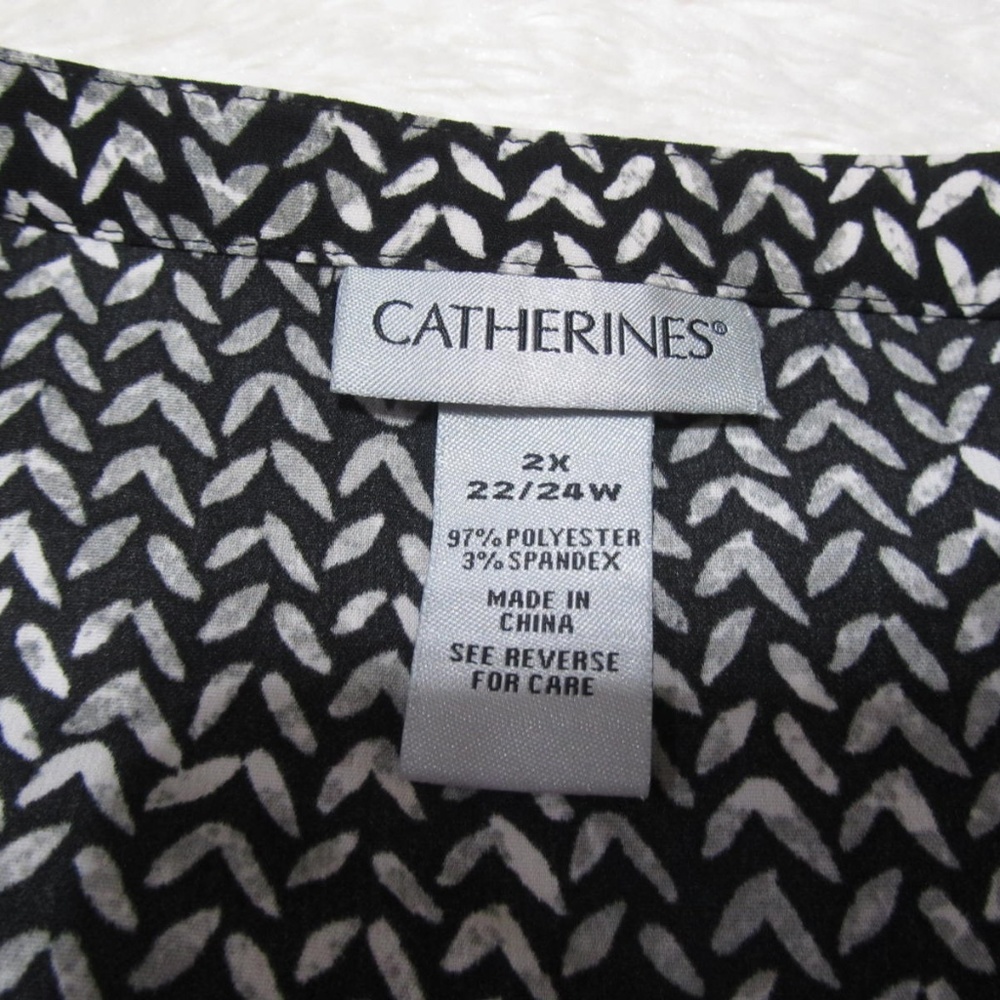 Catherines Button Up Blouse Size 2x - image 3